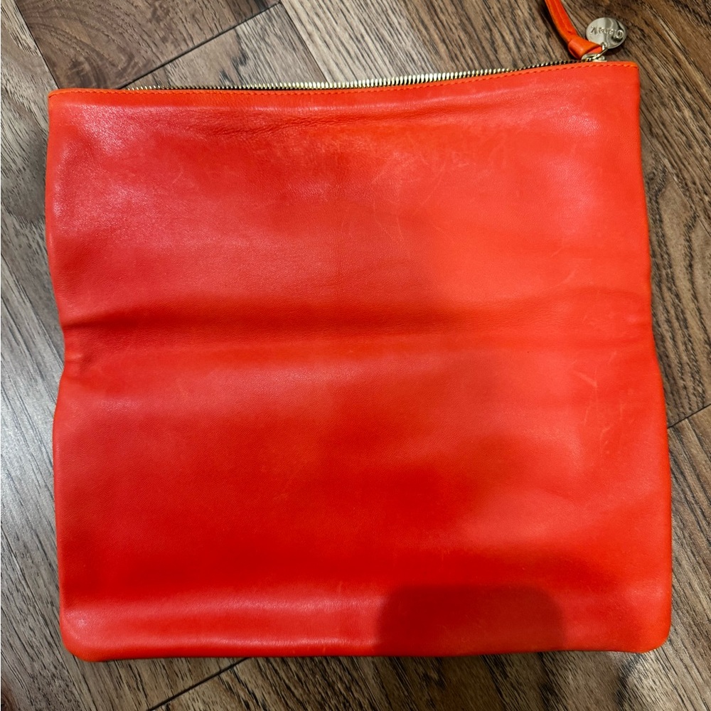 Clare V Floral Orange and Pink Clutch - Picture 4 of 9